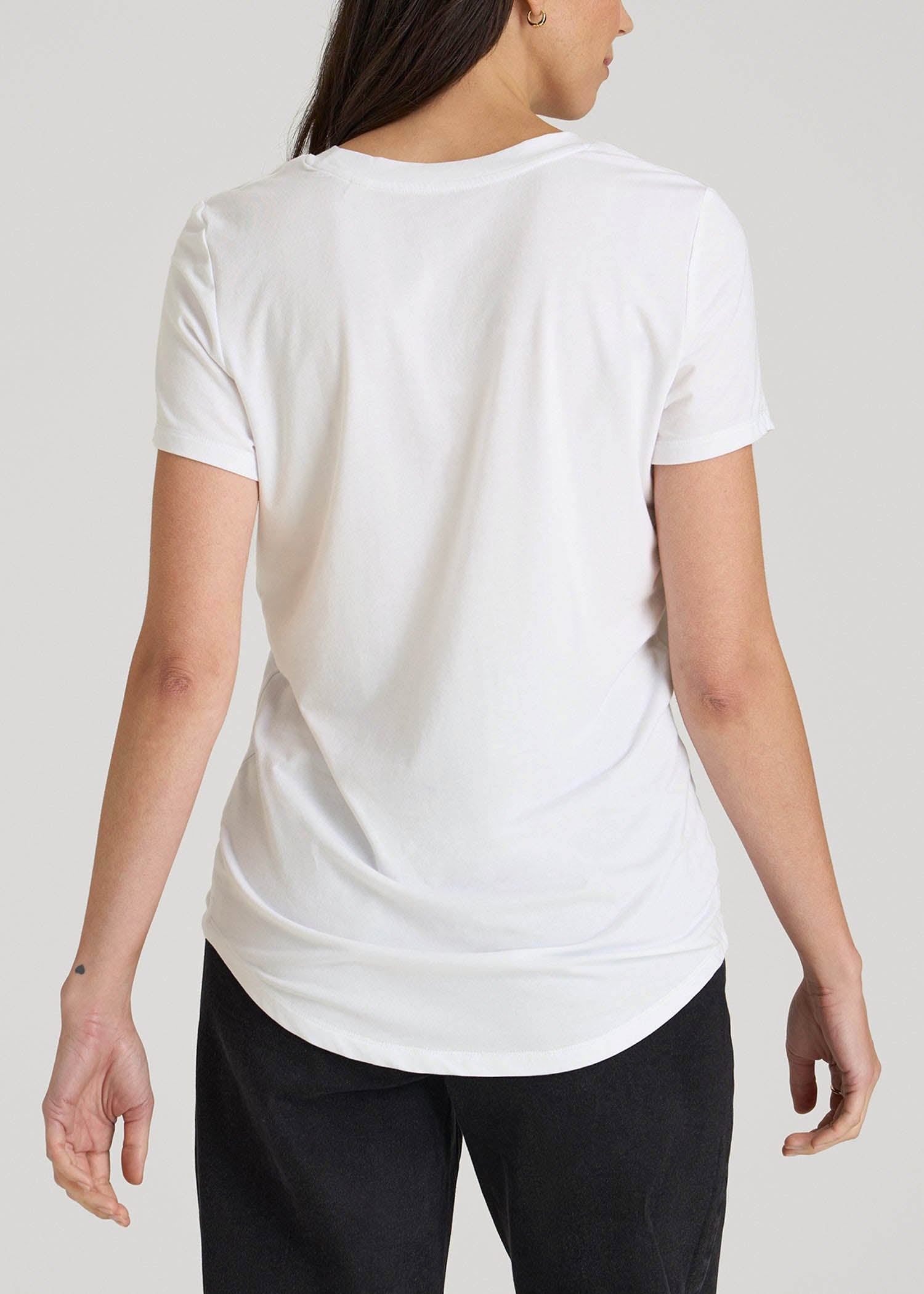 American Tall Discount | Logo Tee for Tall Women in White