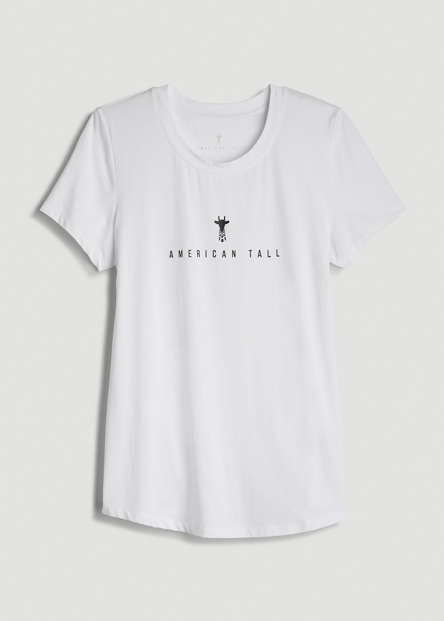 American Tall Discount | Logo Tee for Tall Women in White