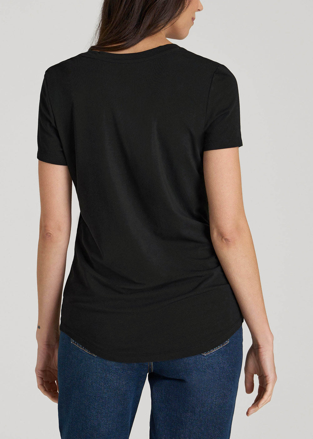 American Tall Online | Logo Tee for Tall Women in Black