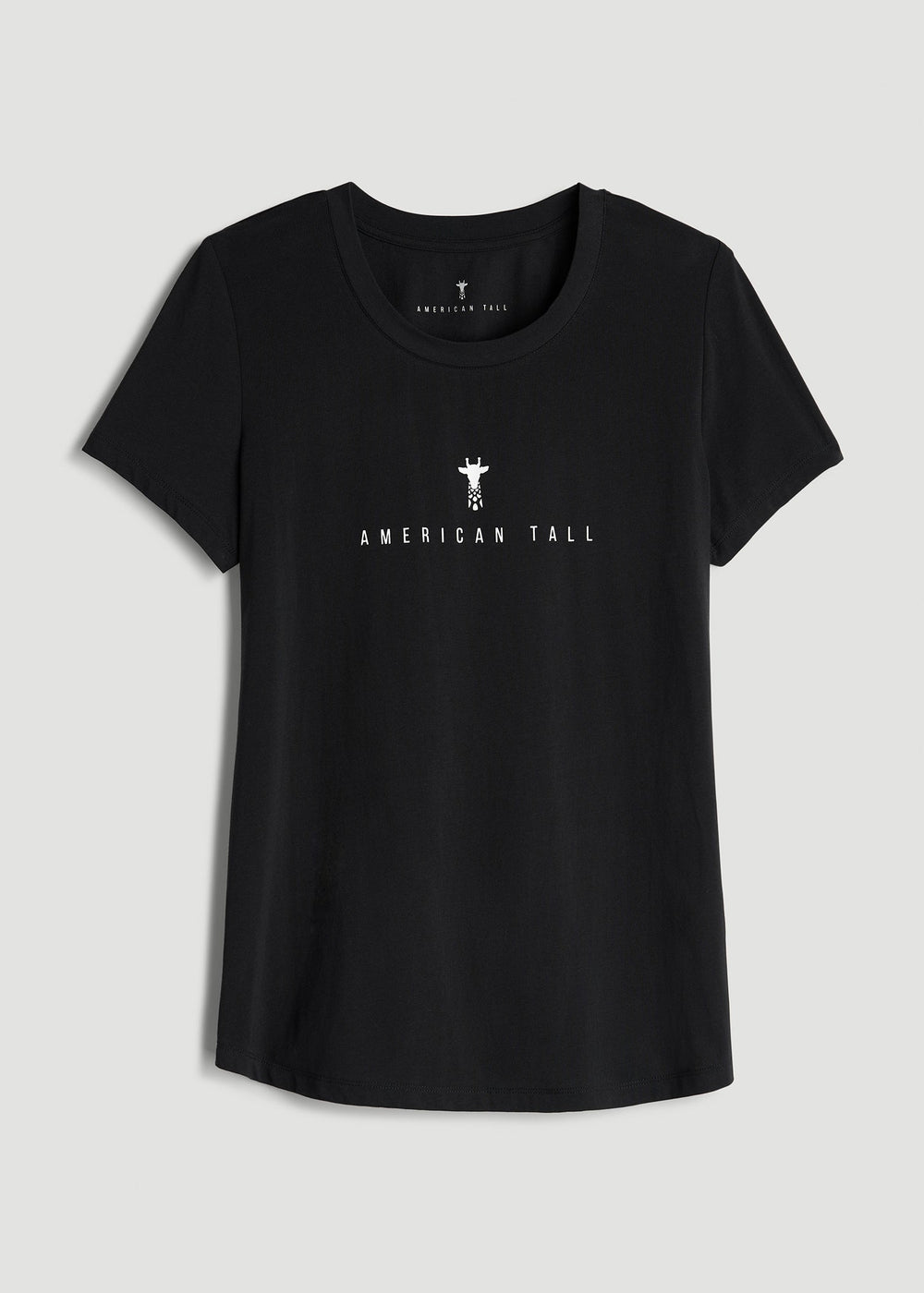American Tall Online | Logo Tee for Tall Women in Black