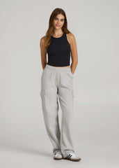 American Tall Online Shop | Cropped Ribbed Tank Top for Tall Women in Black