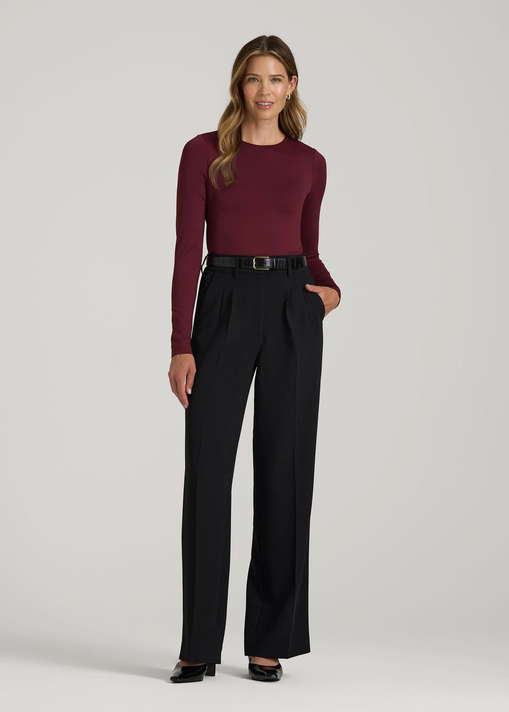 American Tall Online | Long Sleeve Bodysuit for Tall Women in Port Royale