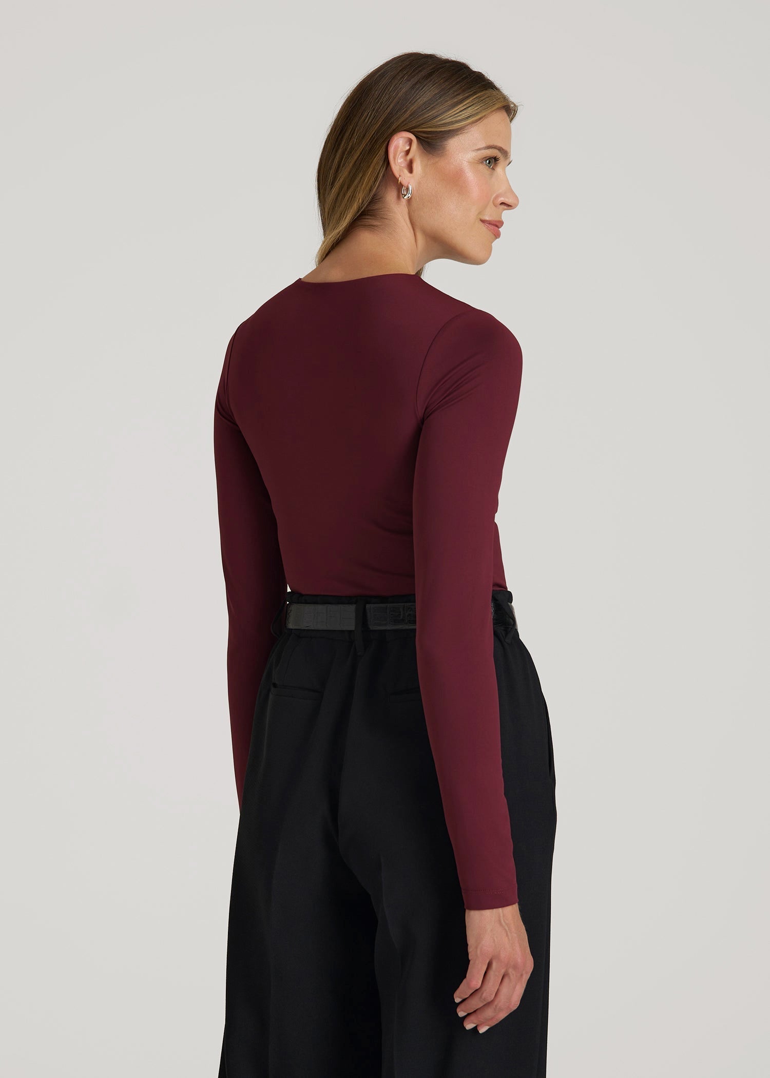 American Tall Online | Long Sleeve Bodysuit for Tall Women in Port Royale