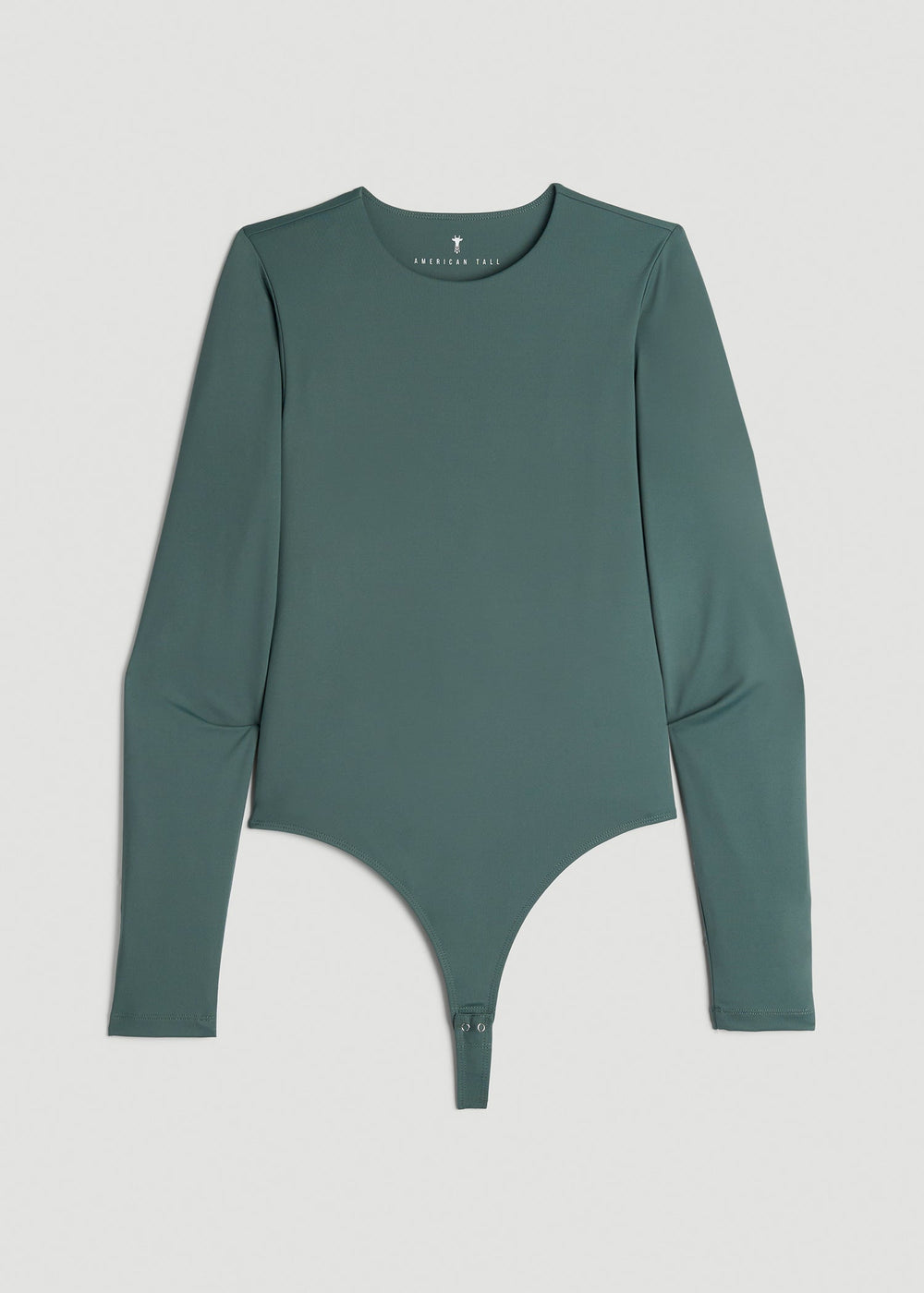 American Tall Outlet | Long Sleeve Bodysuit for Tall Women in Balsam Green