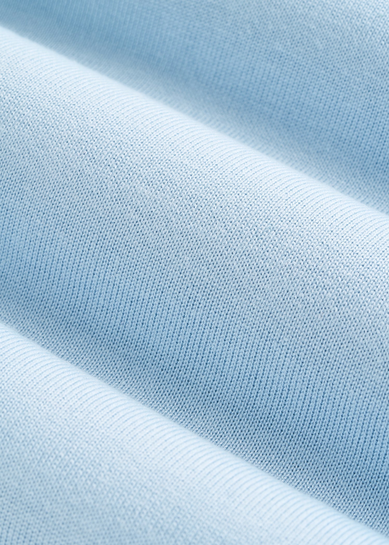 American Tall Discount | Linen Blend Knit Crewneck for Tall Women in Ice Blue