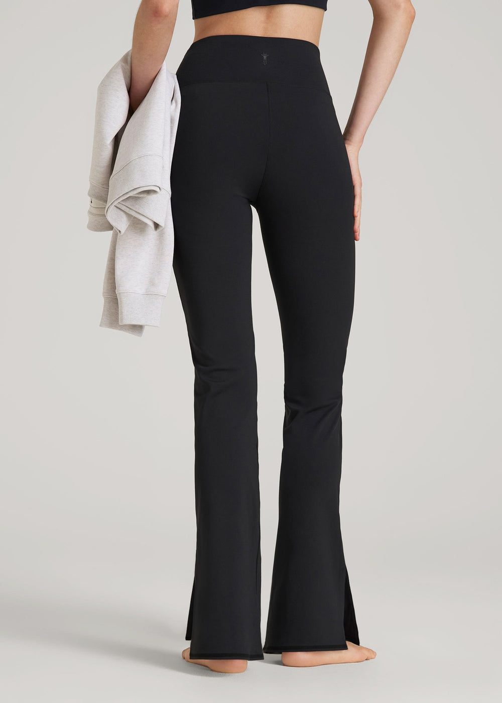 American Tall Outlet | Balance Split Flare Pants for Tall Women in Black