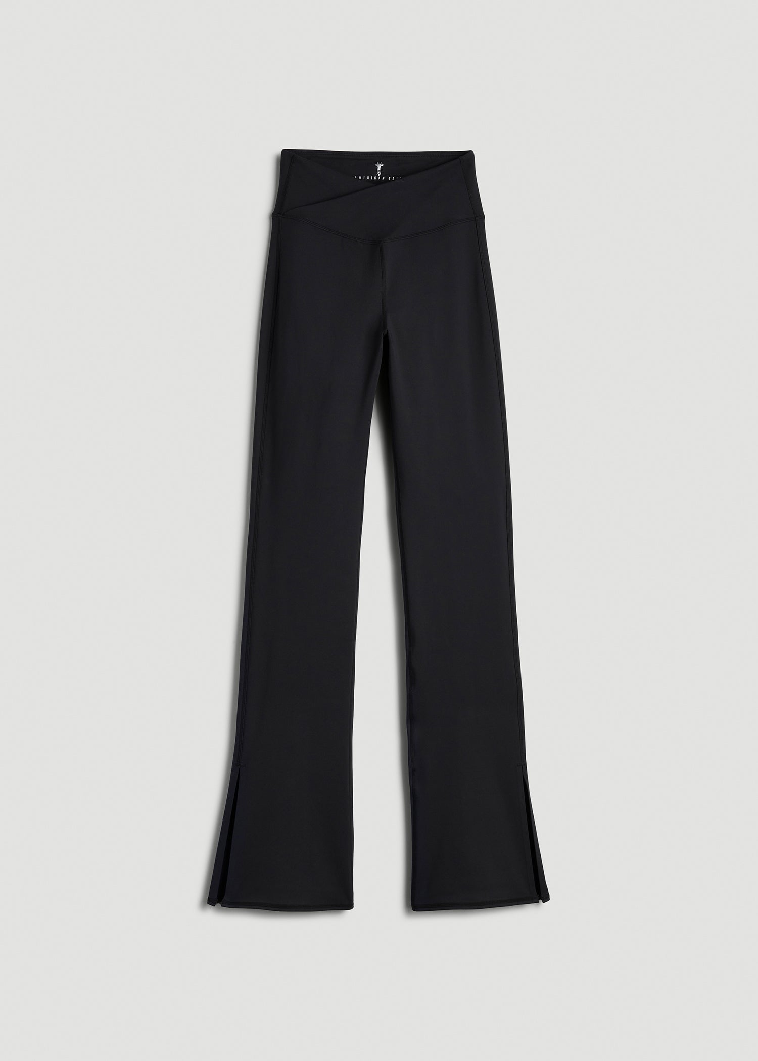 American Tall Outlet | Balance Split Flare Pants for Tall Women in Black