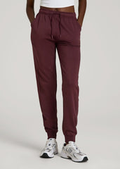 American Tall For Sale | Garment Dyed Joggers for Tall Women in Washed Tawny Port