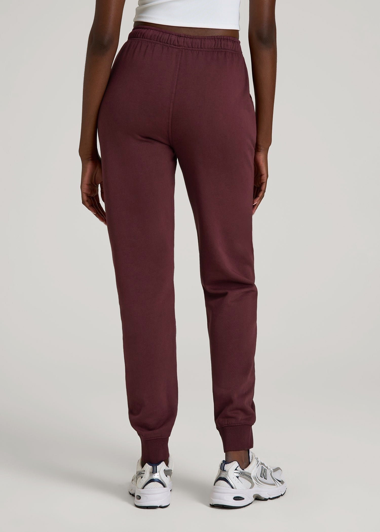 American Tall For Sale | Garment Dyed Joggers for Tall Women in Washed Tawny Port