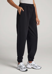 American Tall Online Shop | Wearever Oversized French Terry Joggers for Tall Women in Black