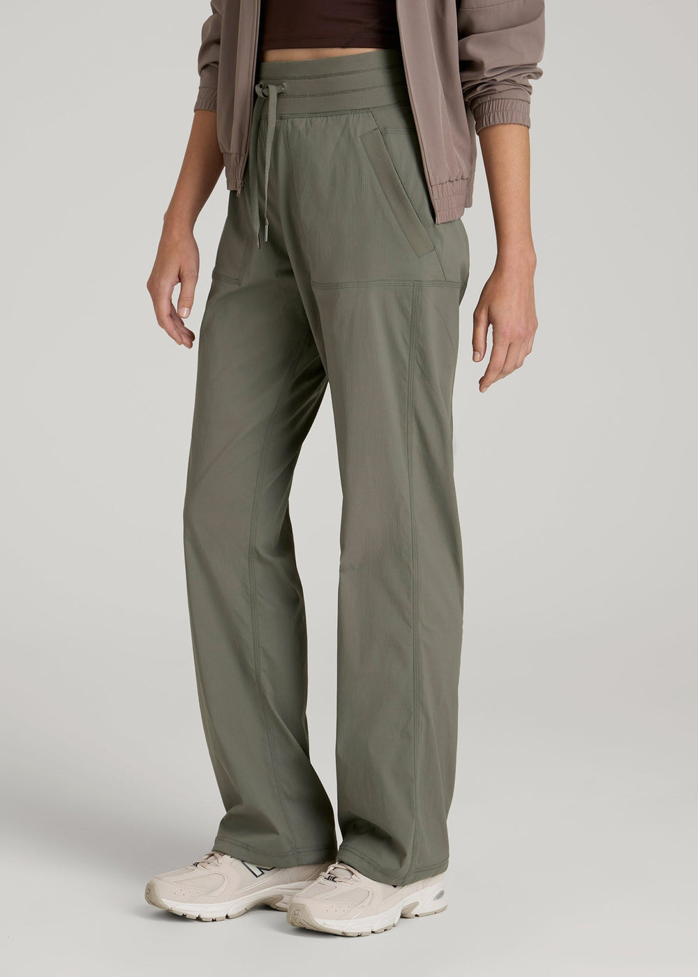 American Tall Online | High-Rise After Practice Pant for Tall Women in Camper Green