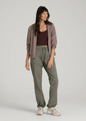 American Tall Online | High-Rise After Practice Pant for Tall Women in Camper Green