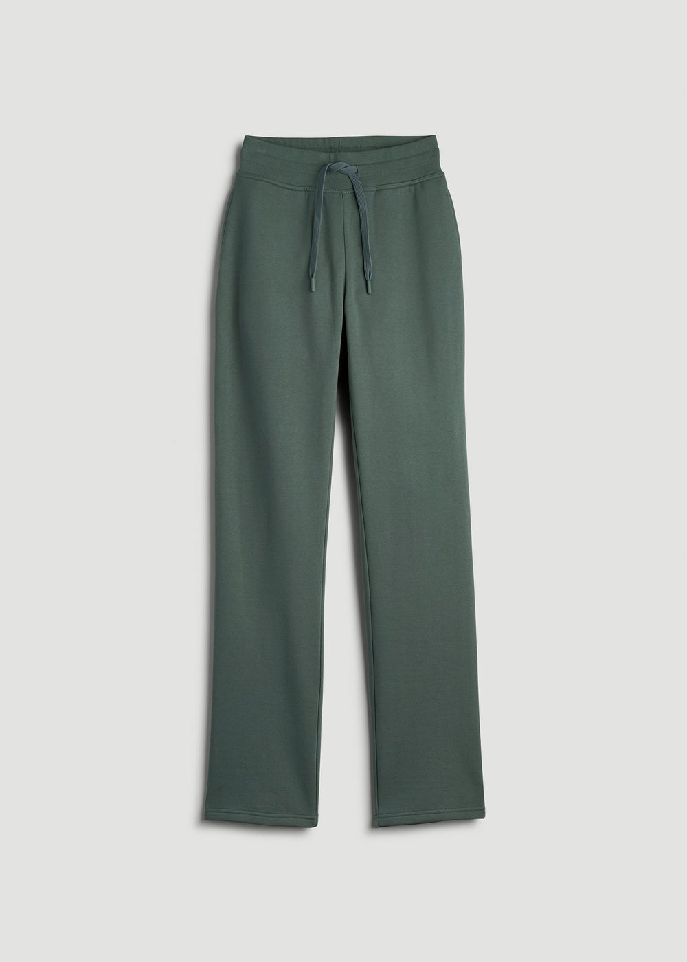 American Tall Outlet | Wearever Fleece Open-Bottom Sweatpants for Tall Women in Balsam Green
