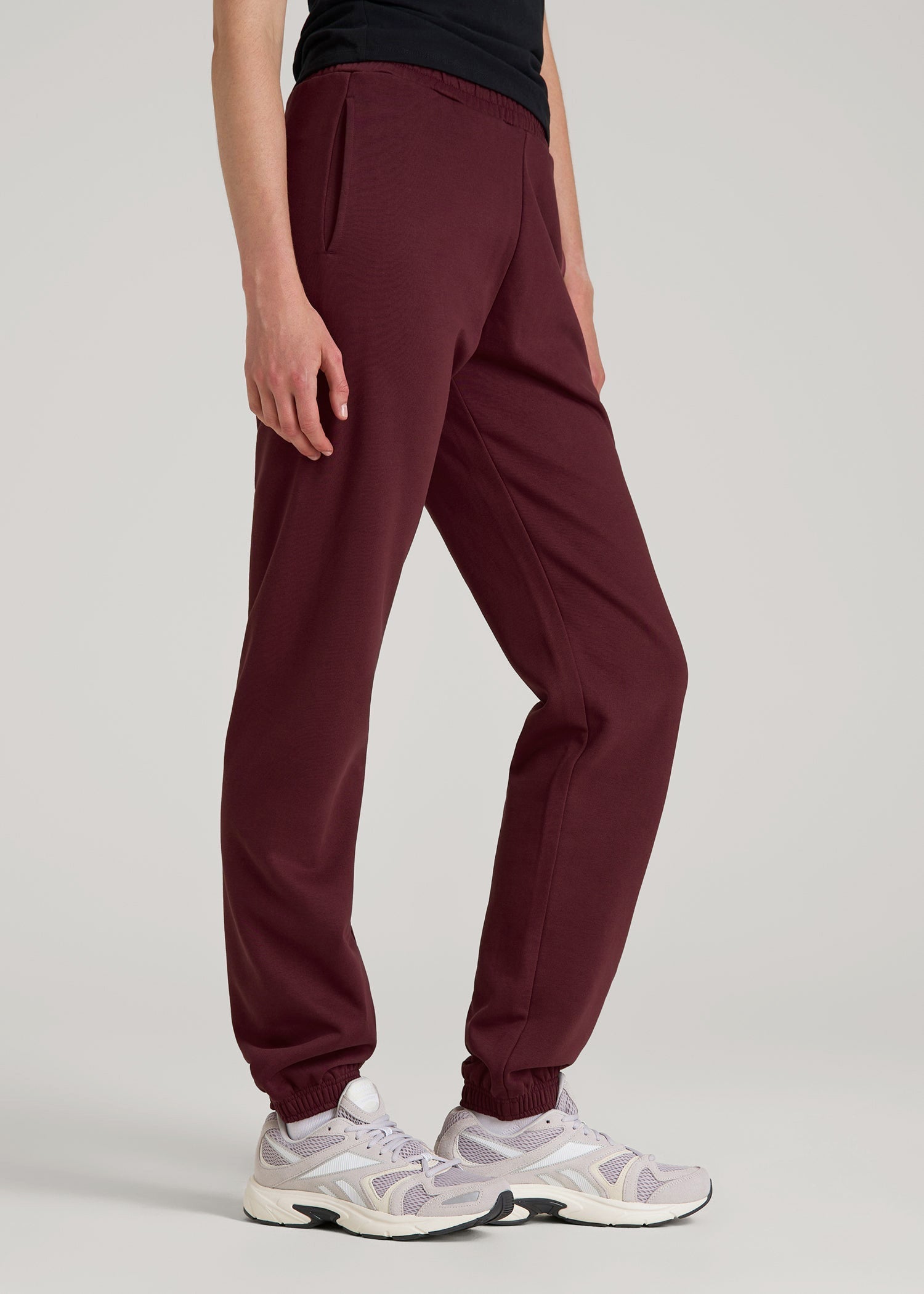 American Tall Online Shop | Wearever Fleece Relaxed Sweatpants for Tall Women in Tawny Port