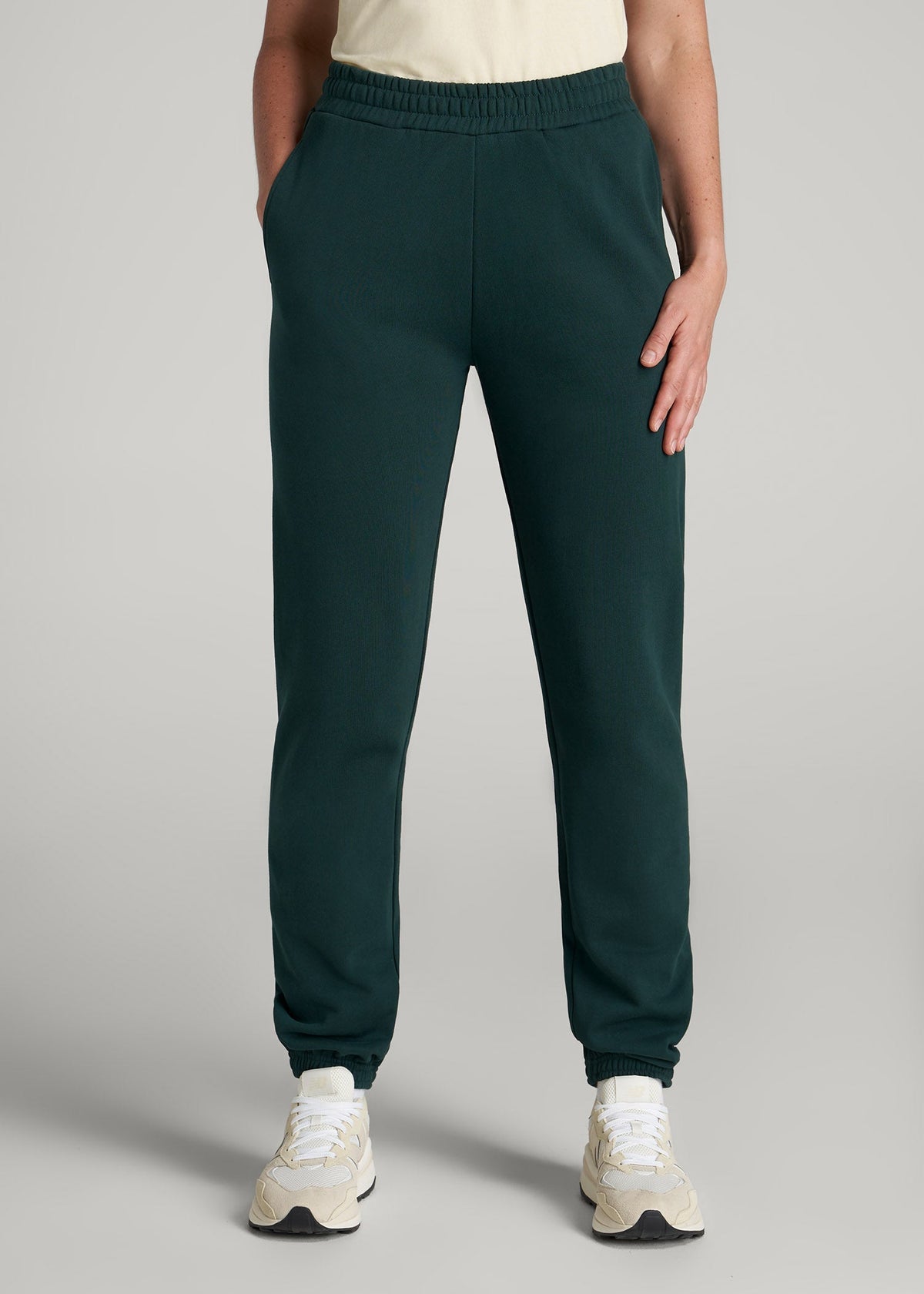 American Tall Online | Wearever Fleece Relaxed Sweatpants for Tall Women in Emerald