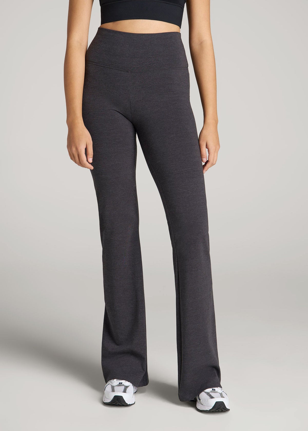American Tall For Sale | Cotton Flare Leggings for Tall Women in Shadow Grey Mix