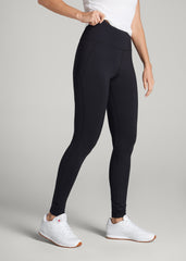 American Tall Online Shop | Fleece-Lined Leggings for Tall Women in Black