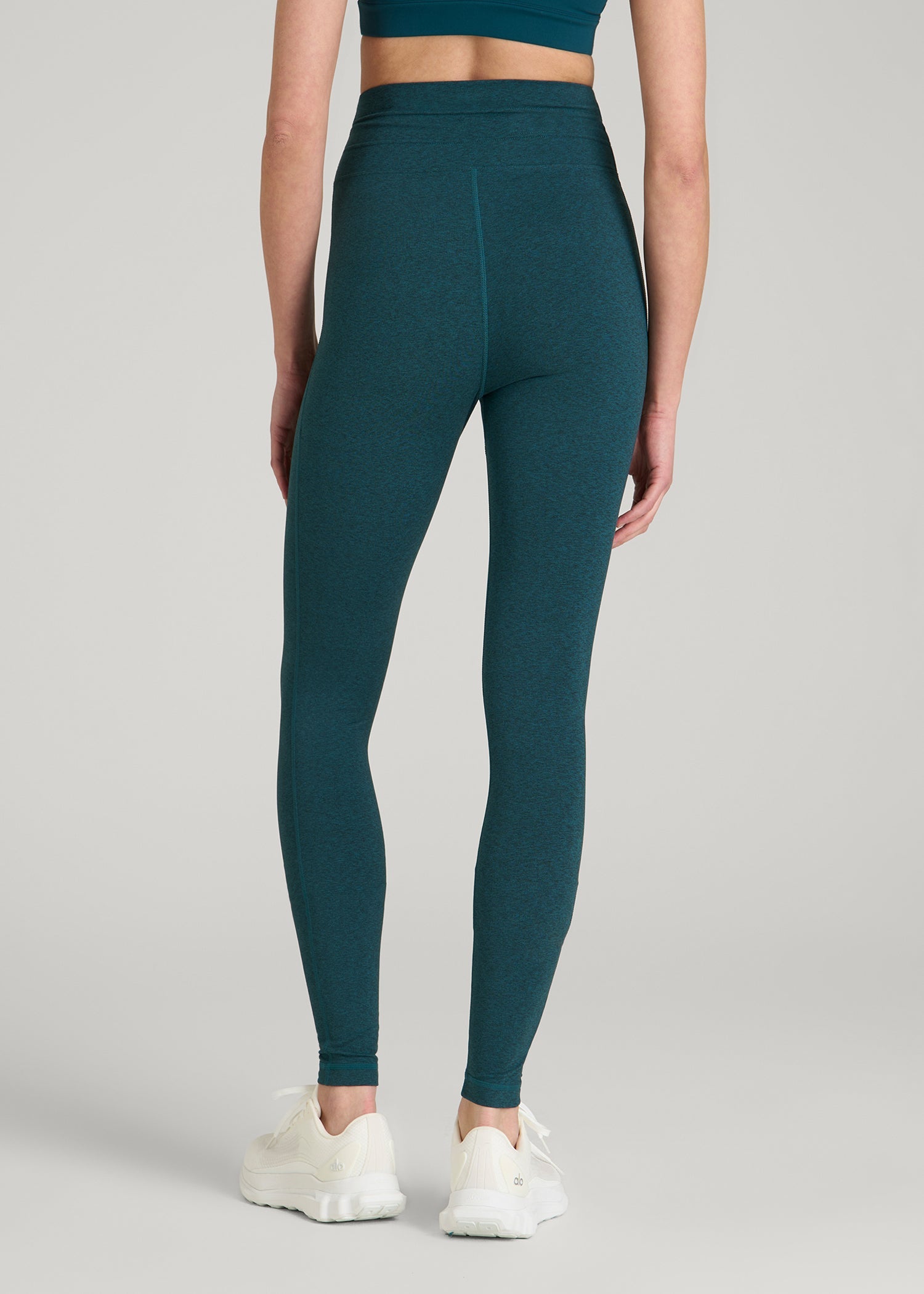 American Tall Discount | Ultra Soft Yoga Leggings for Tall Women in Deep Teal Mix