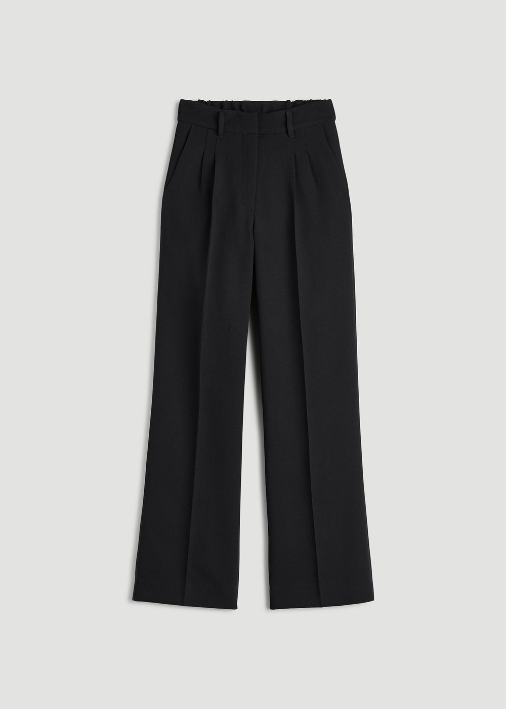 American Tall Sale | Wide Leg Pleated Dress Pants 2.0 for Tall Women in Black