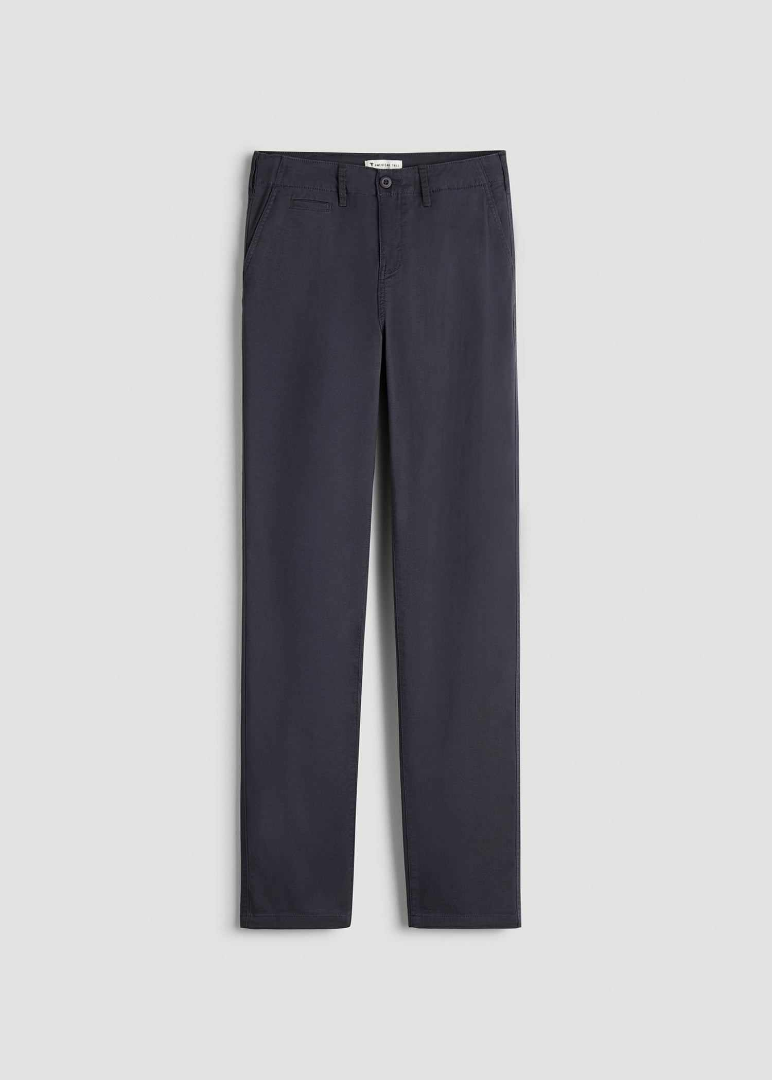 American Tall For Sale | High Rise Tapered Chino Pants for Tall Women in Charcoal Rinse