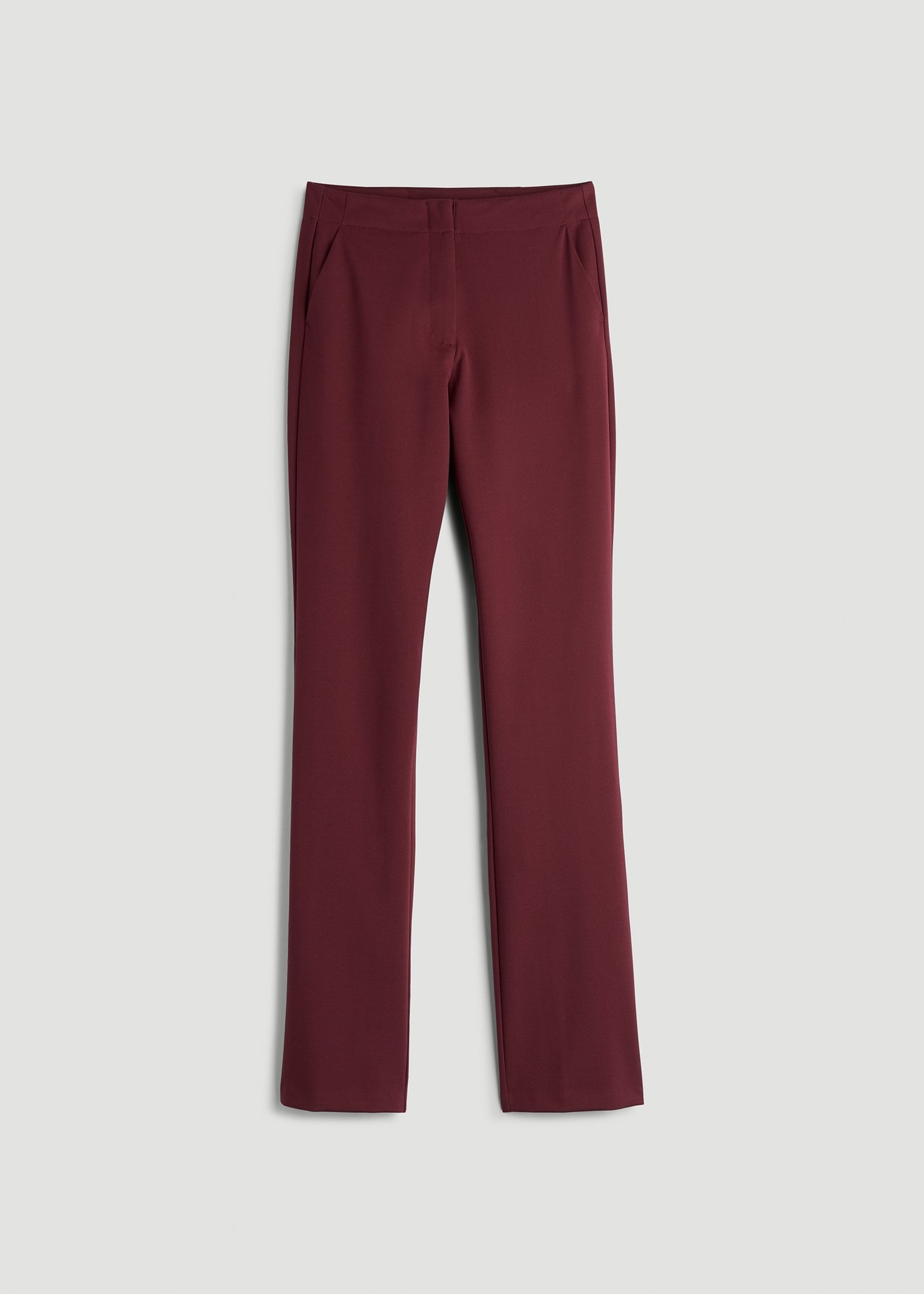 American Tall Sale | Freedom Flex Slim Straight Leg Dress Pants for Tall Women in Tawny Port