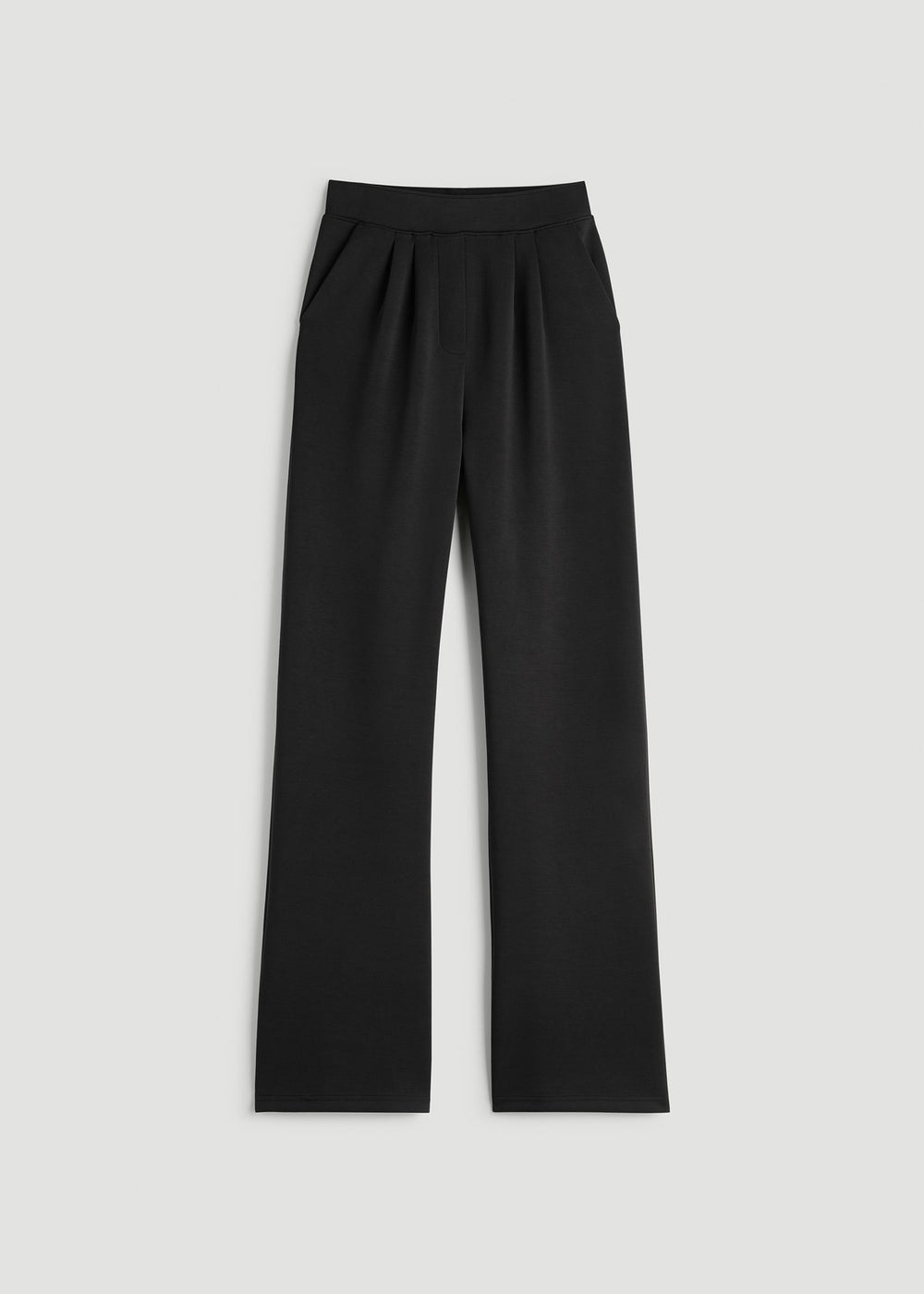 American Tall Outlet | Soft Motion Pleated Wide Leg Pant for Tall Women in Black