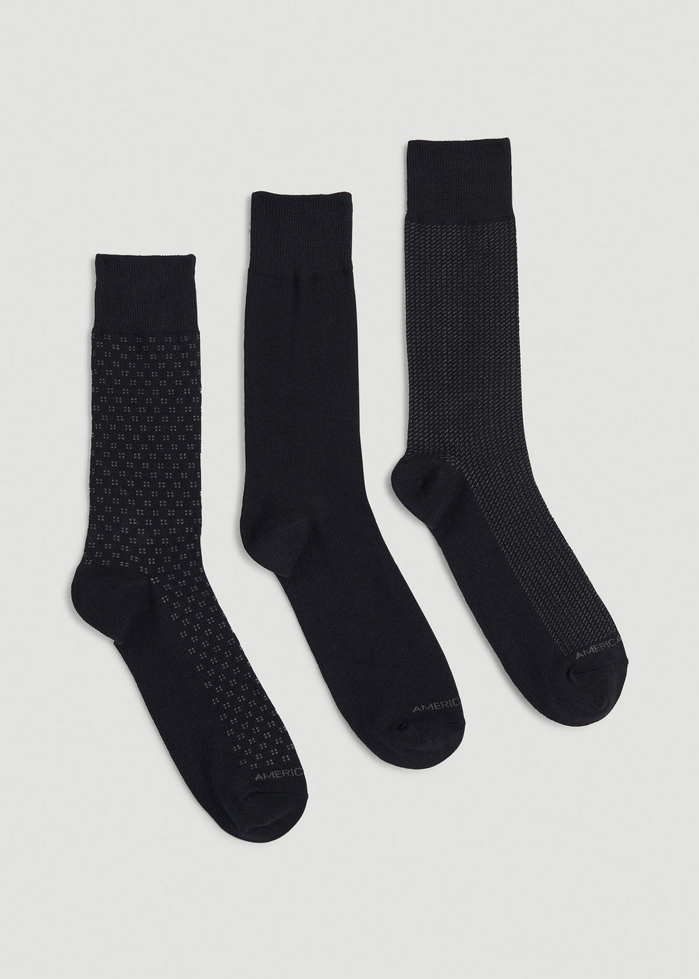 American Tall For Sale | Dress Socks Size 14 to 17 (3-Pack) for Tall Men in Black