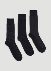 American Tall For Sale | Dress Socks Size 14 to 17 (3-Pack) for Tall Men in Black