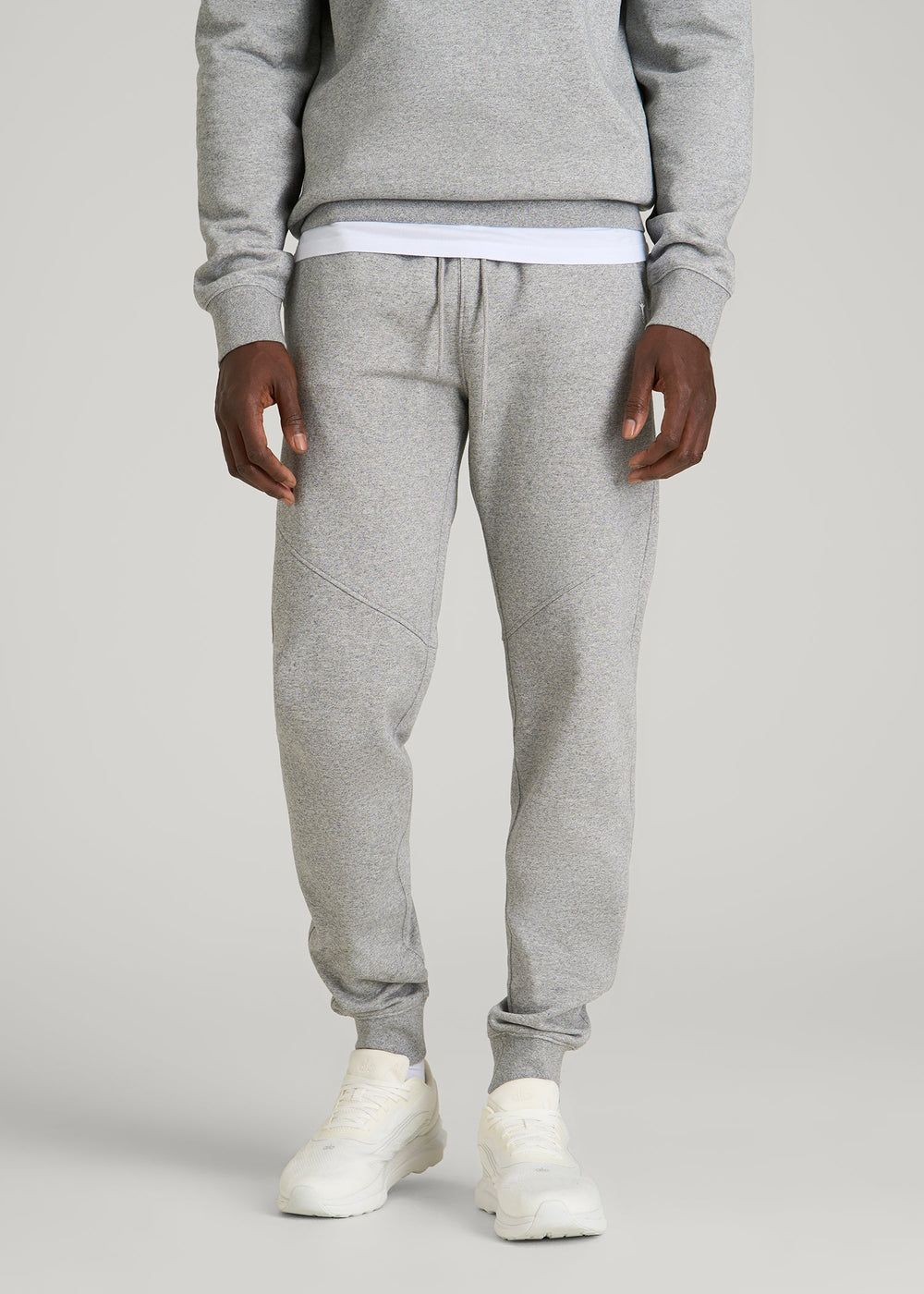 American Tall Discount | Core Motion Fleece Jogger for Tall Men in Heathered Grey