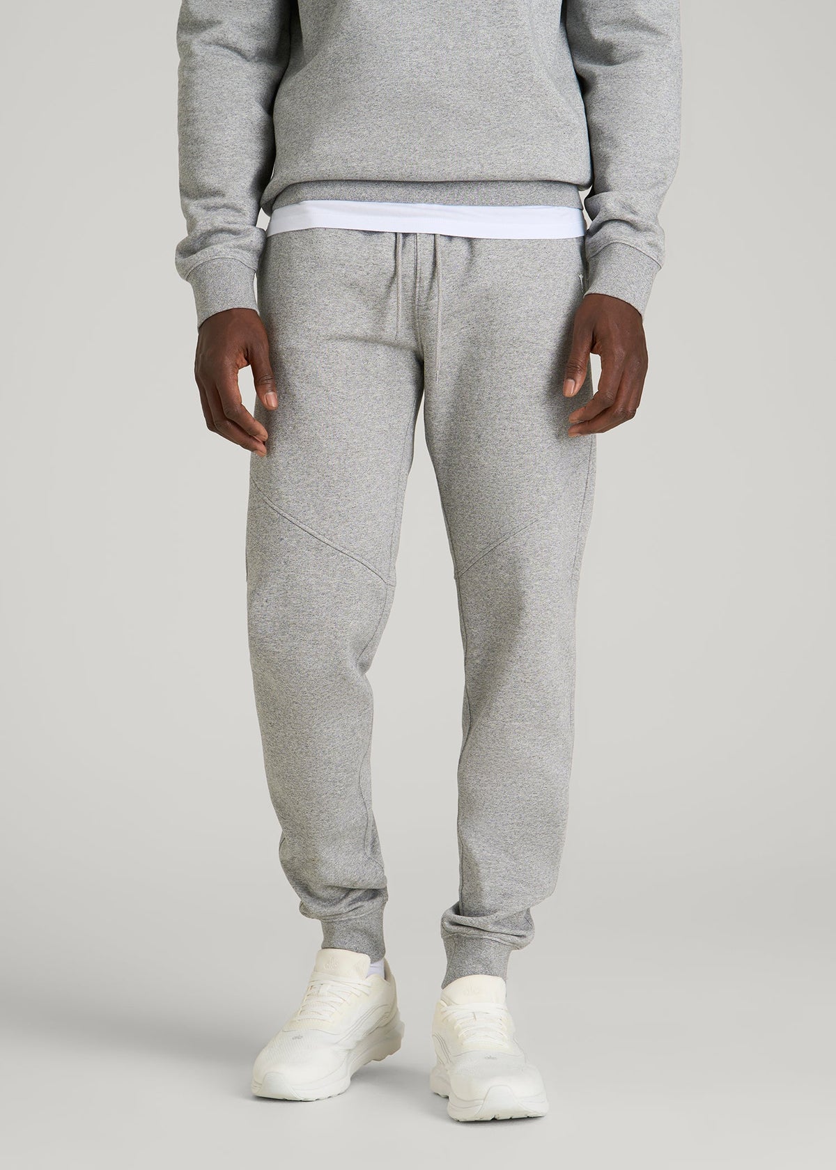 American Tall Discount | Core Motion Fleece Jogger for Tall Men in Heathered Grey