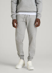 American Tall Discount | Core Motion Fleece Jogger for Tall Men in Heathered Grey