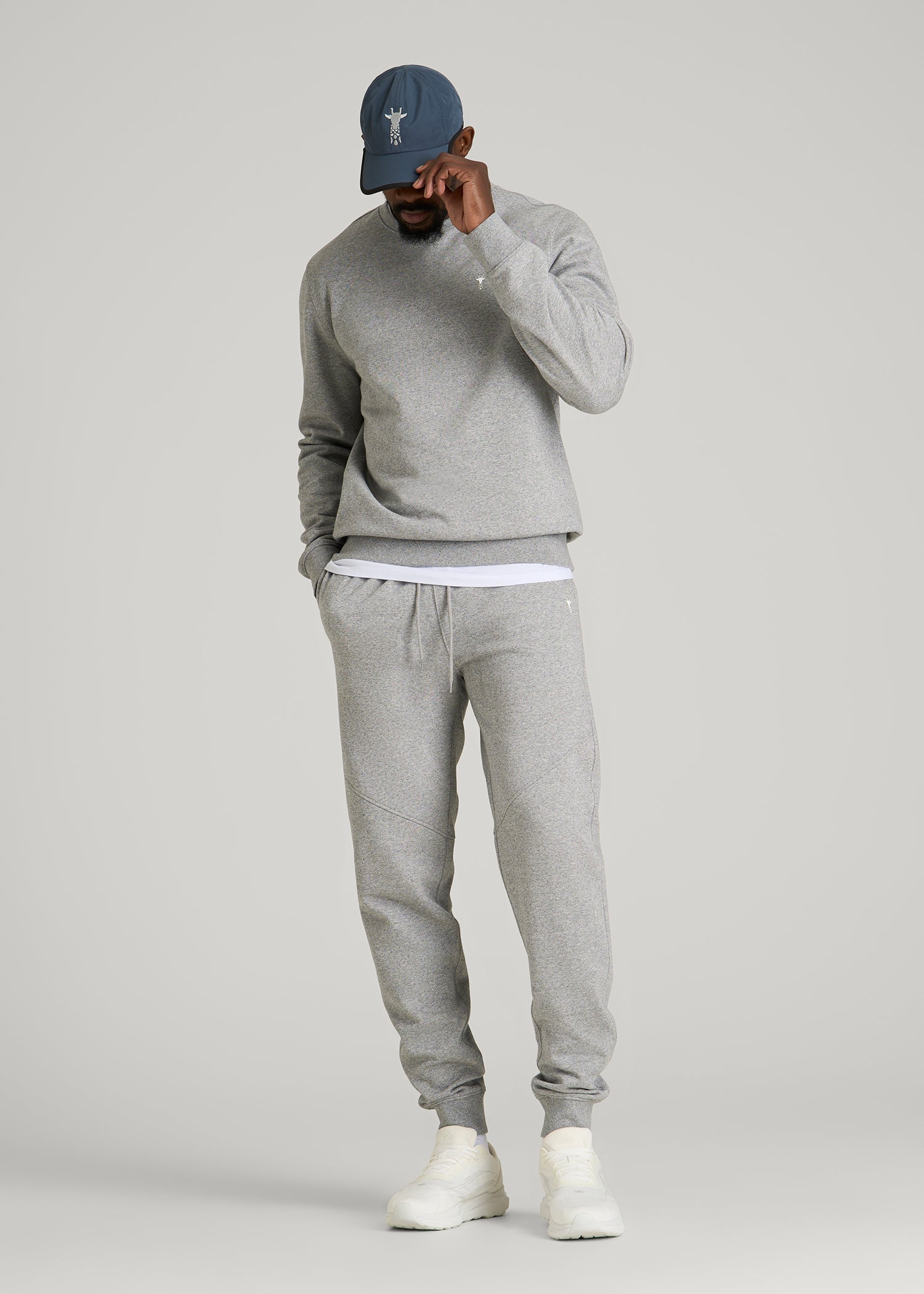 American Tall Discount | Core Motion Fleece Jogger for Tall Men in Heathered Grey