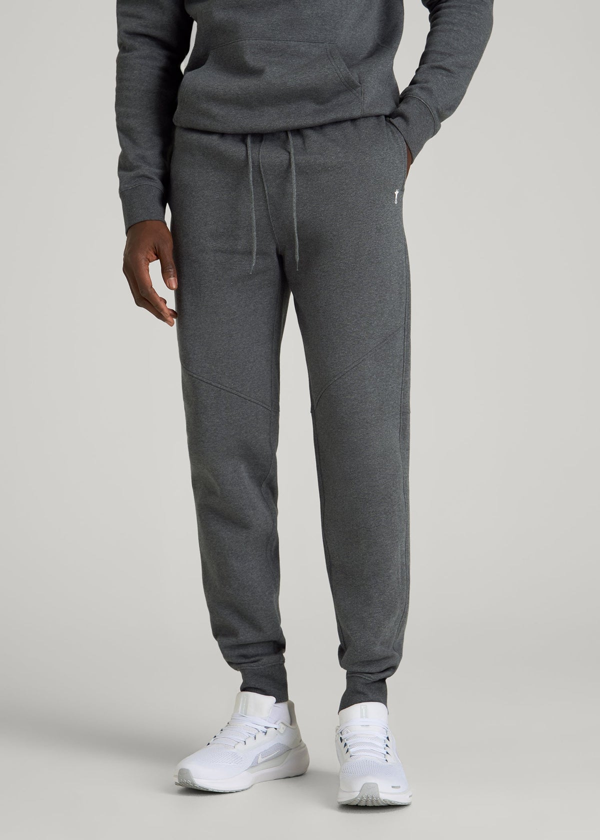American Tall Sale | Core Motion Fleece Jogger for Tall Men in Charcoal Mix