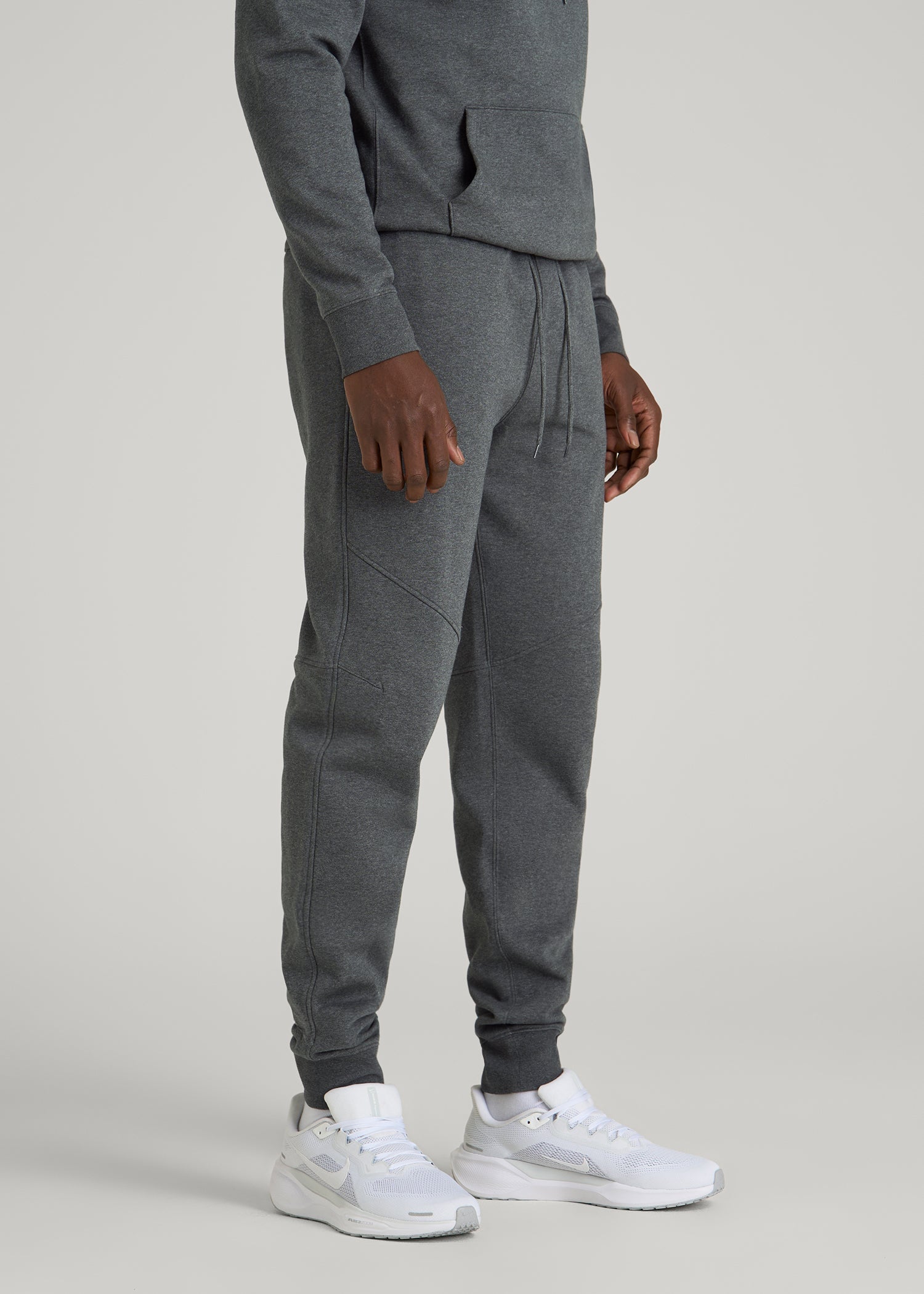 American Tall Sale | Core Motion Fleece Jogger for Tall Men in Charcoal Mix
