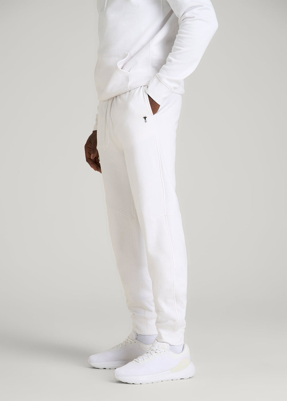 American Tall Outlet | Core Motion Fleece Jogger for Tall Men in White