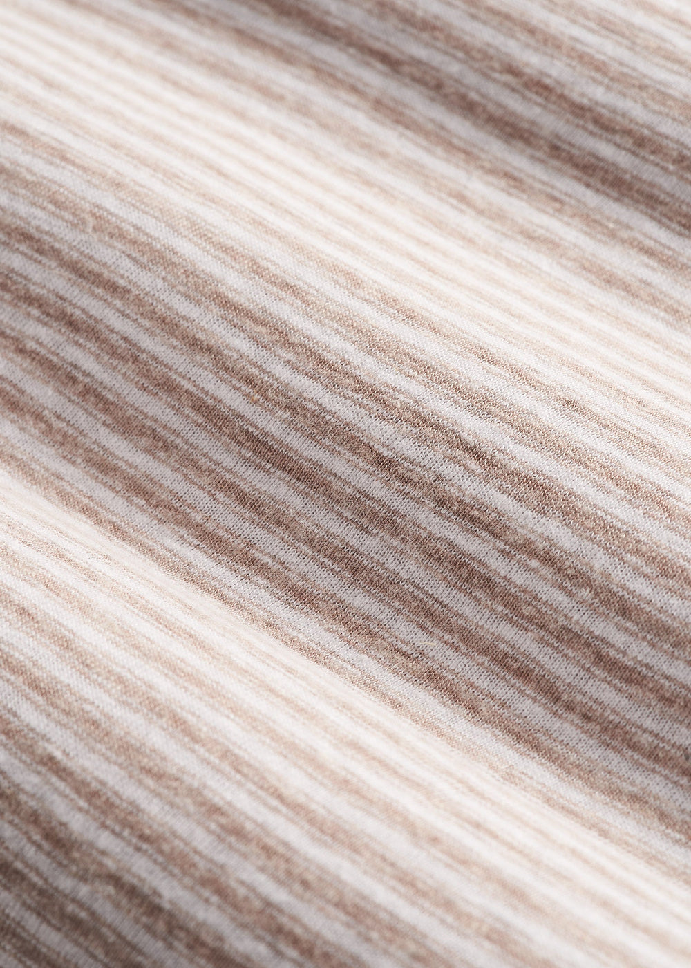 American Tall For Sale | Linen Crewneck T-Shirt for Tall Men in Beige and White Stripe
