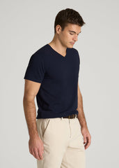 American Tall Online Shop | The Essential Modern Fit V-Neck Tee for Tall Men in Navy