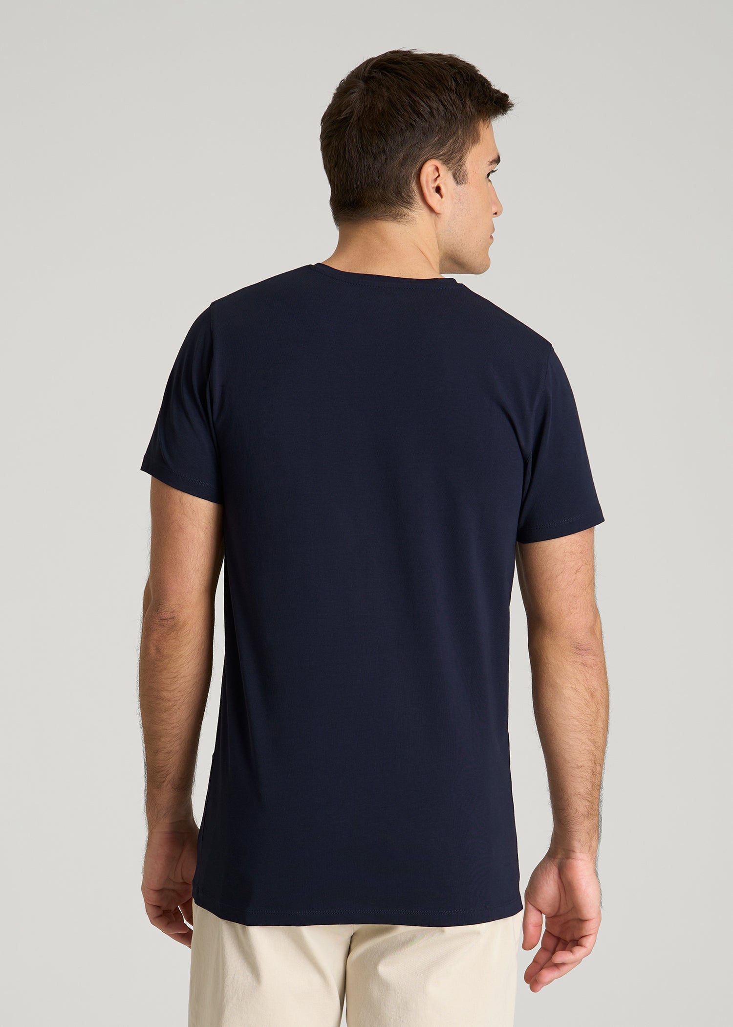 American Tall Online Shop | The Essential Modern Fit V-Neck Tee for Tall Men in Navy