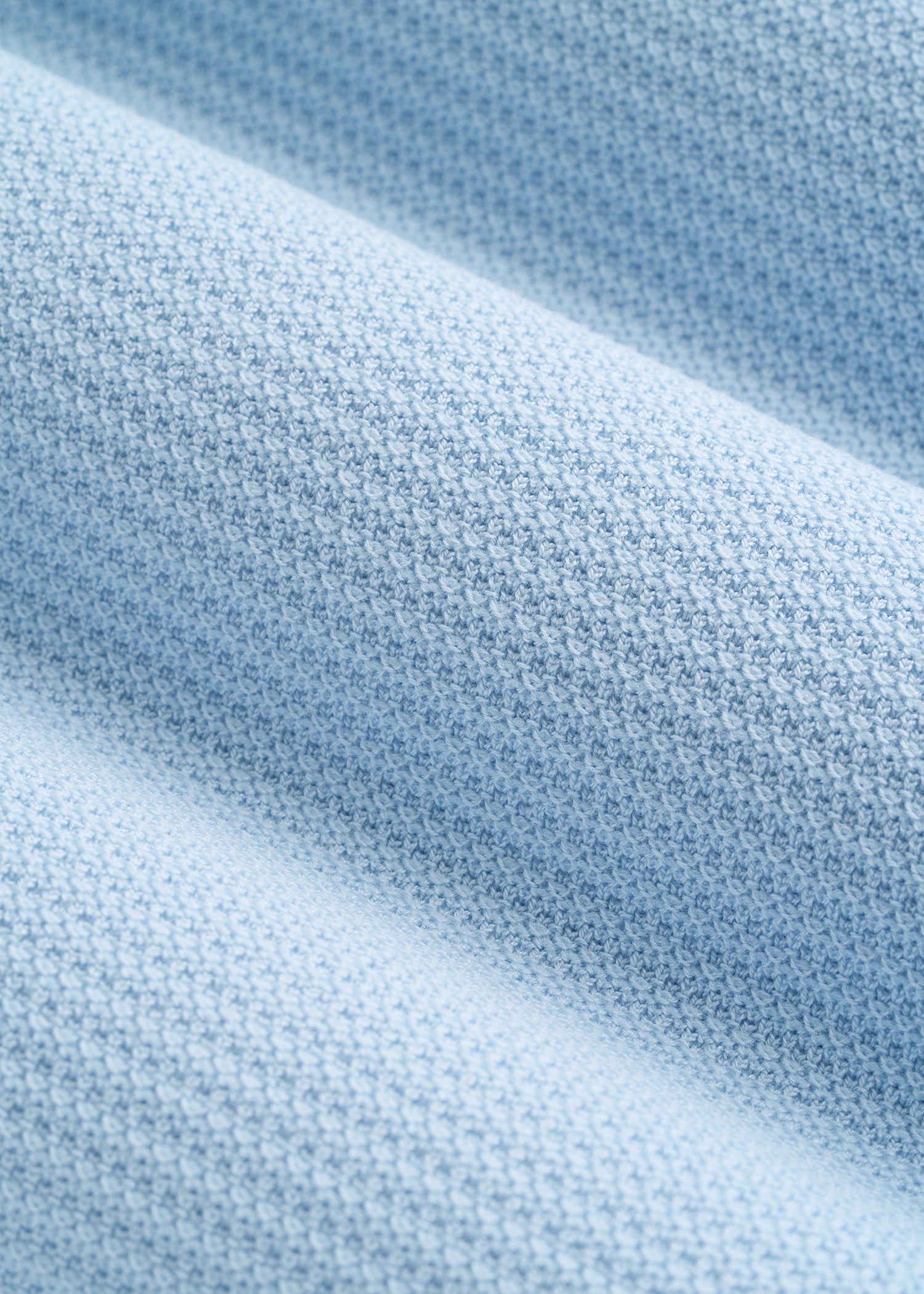 American Tall Sale | Braided Knit T-Shirt for Tall Men in Ice Blue