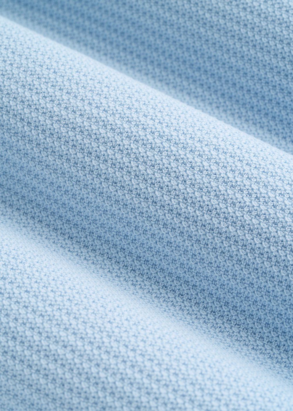American Tall Sale | Braided Knit T-Shirt for Tall Men in Ice Blue