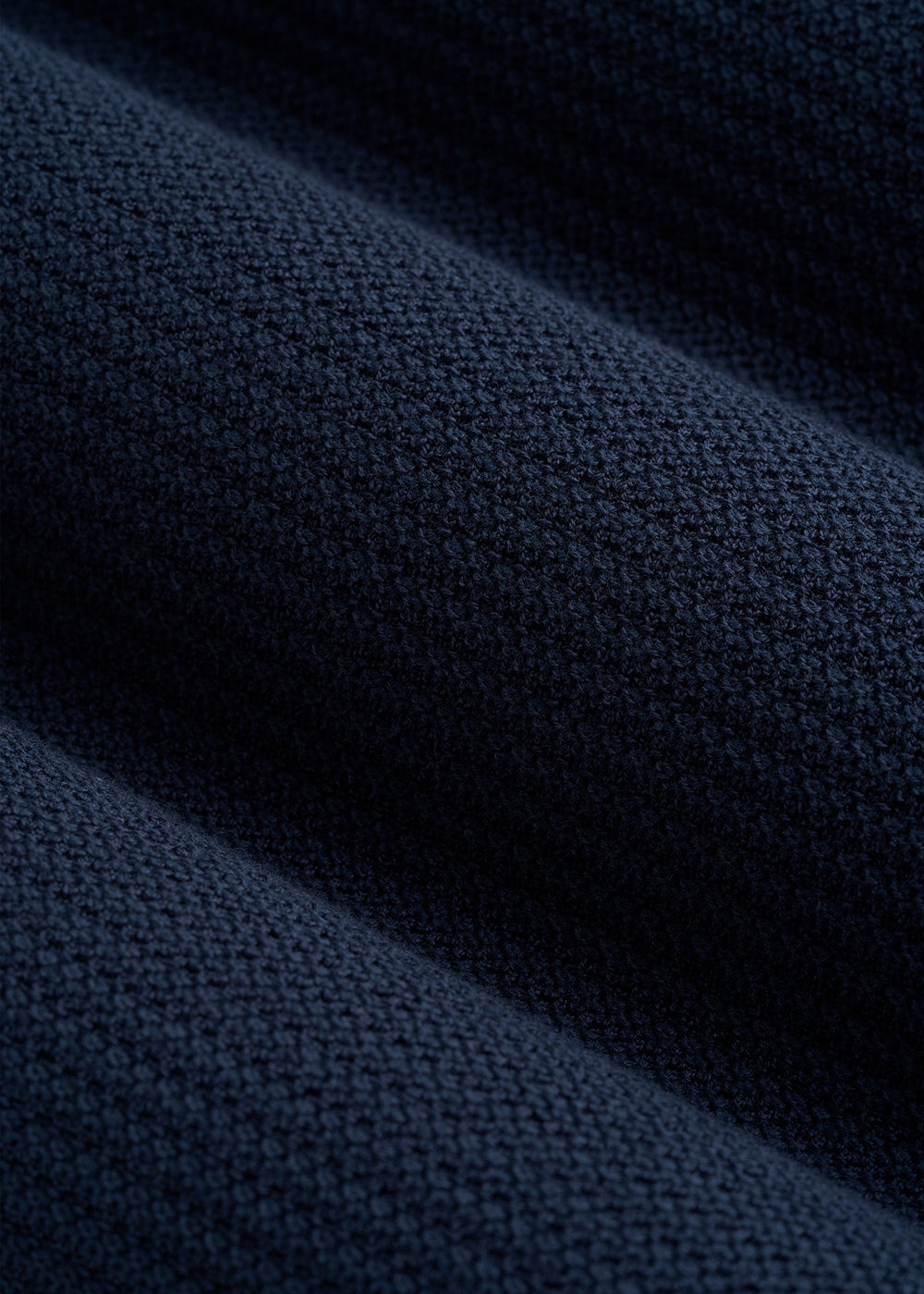 American Tall Outlet | Braided Knit T-Shirt for Tall Men in Navy Blue