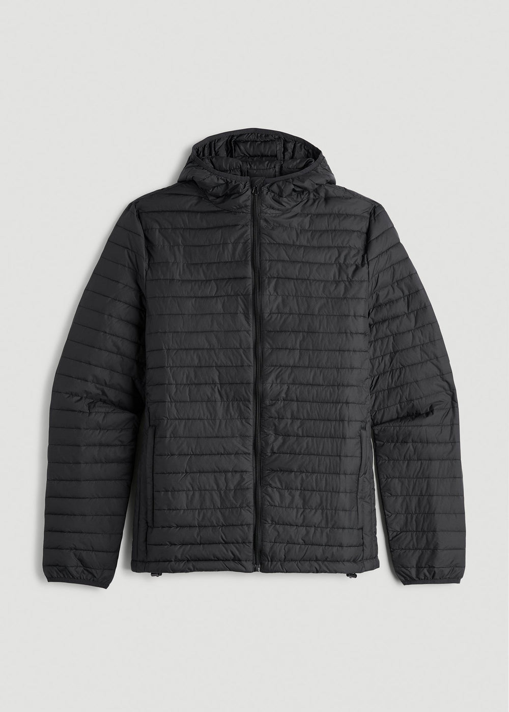 American Tall Online | Packable Puffer Jacket for Tall Men in Black