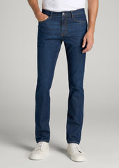 American Tall Outlet | Dylan Slim Fit Fleeced Jeans for Tall Men in Colorado Blue Wash