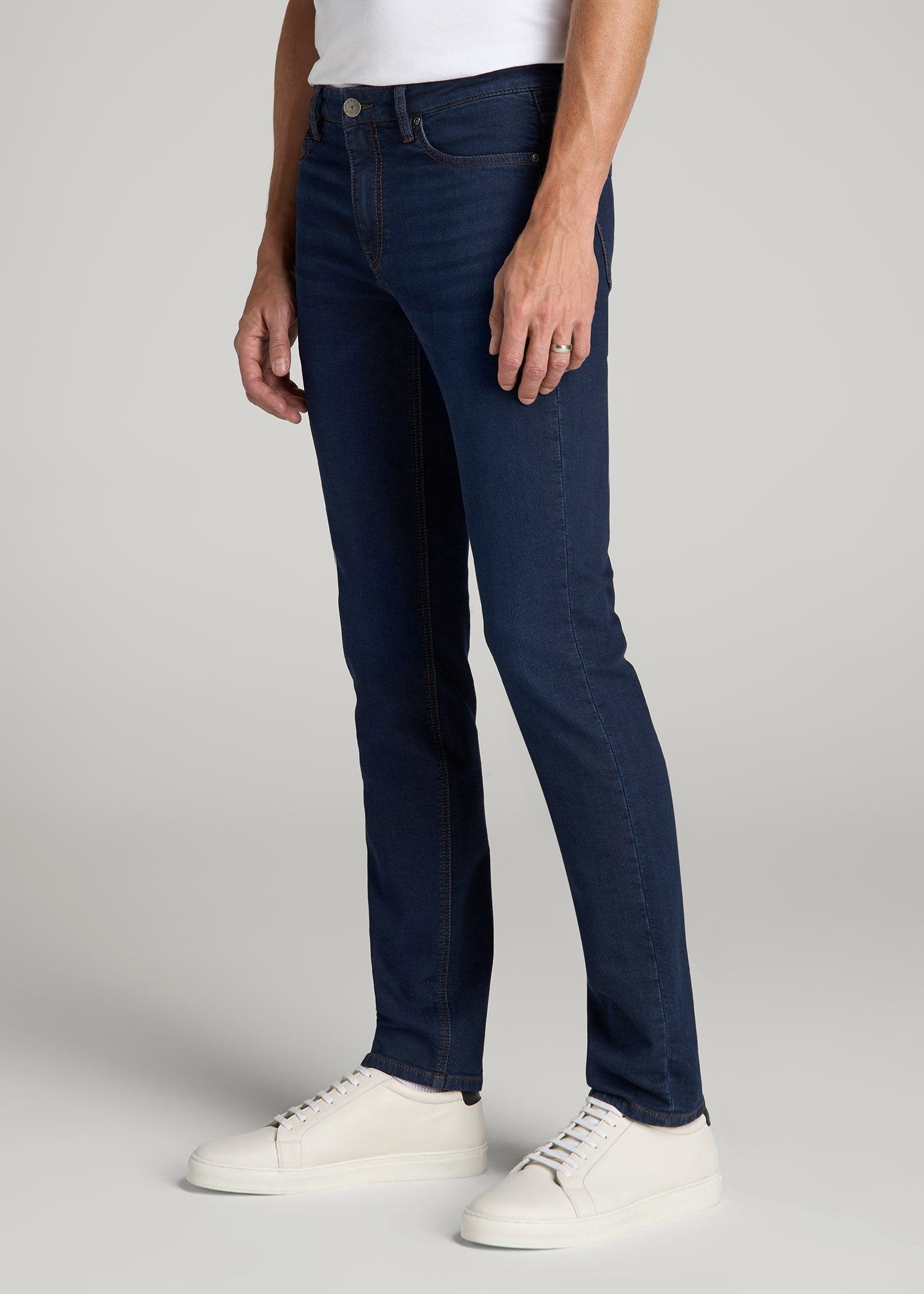 American Tall For Sale | Dylan Slim Fit Fleeced Jeans for Tall Men in Rockies Blue