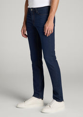 American Tall For Sale | Dylan Slim Fit Fleeced Jeans for Tall Men in Rockies Blue