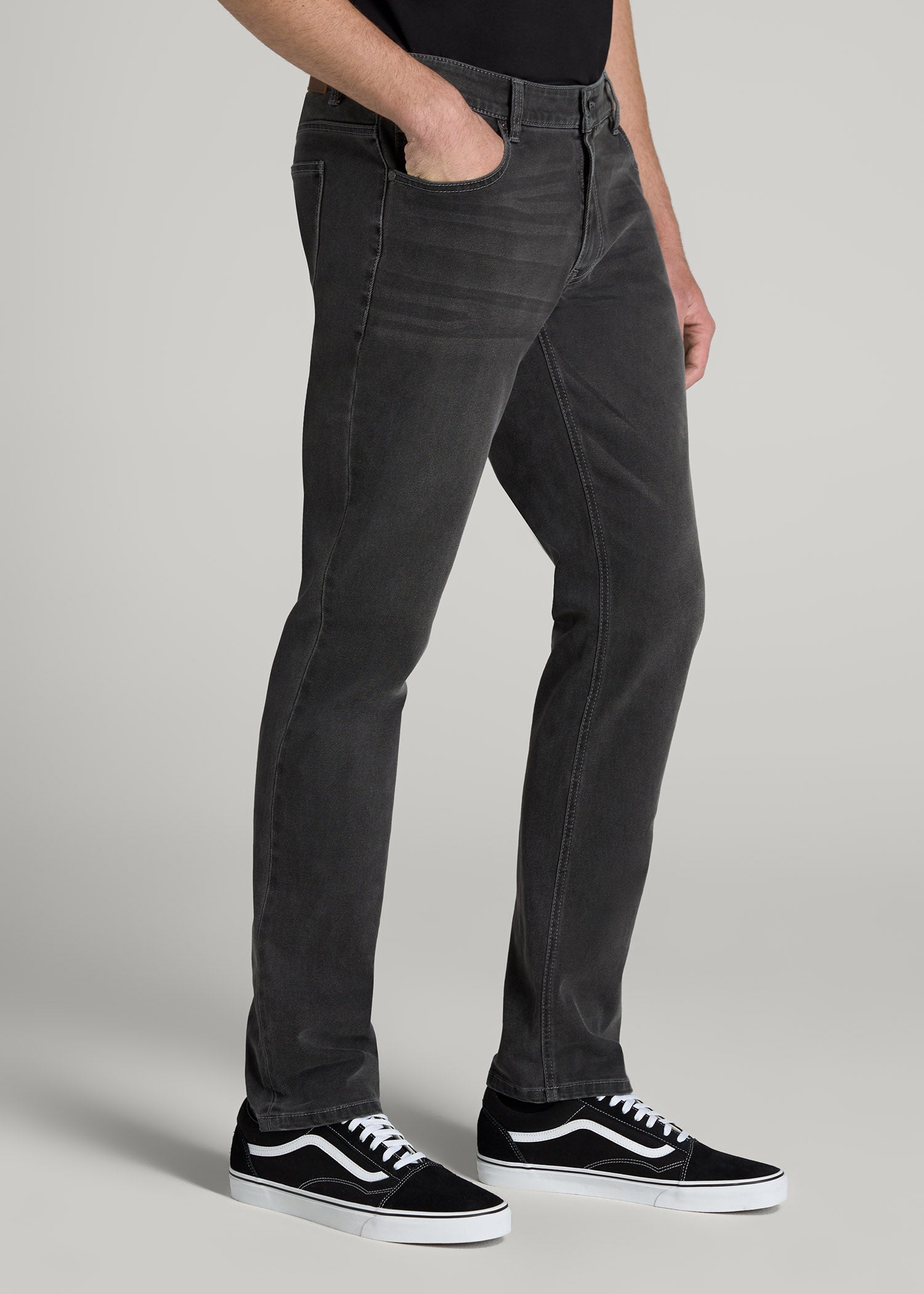 American Tall Discount | LJ&S TAPERED Jeans for Tall Men in Industrial Grey