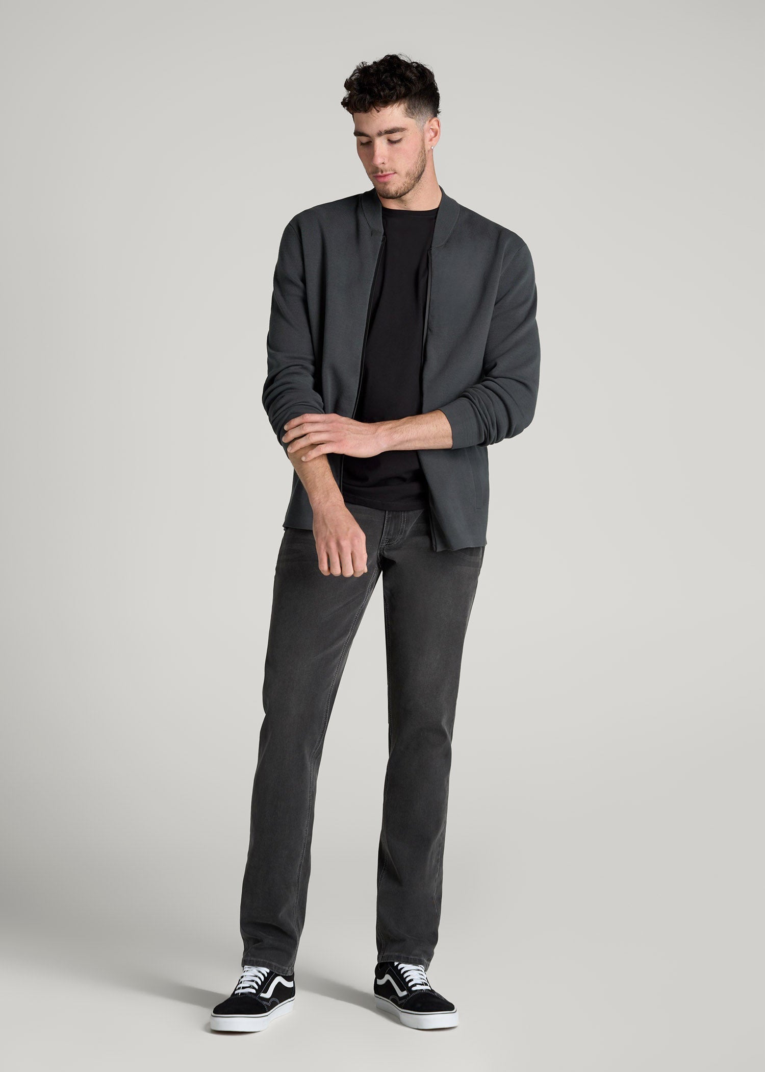 American Tall Discount | LJ&S TAPERED Jeans for Tall Men in Industrial Grey