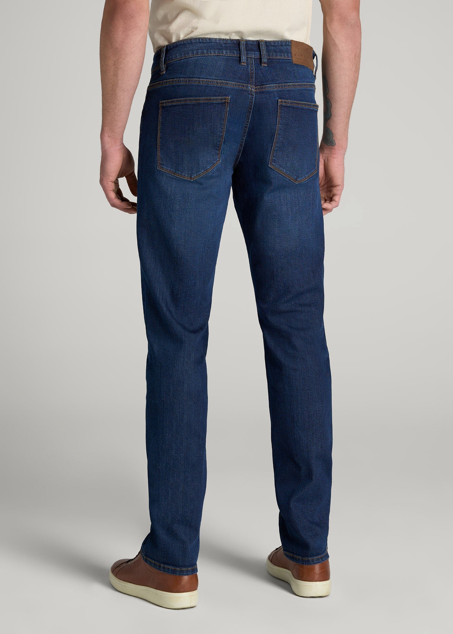 American Tall Online | LJ&S TAPERED Jeans for Tall Men in Charger Blue