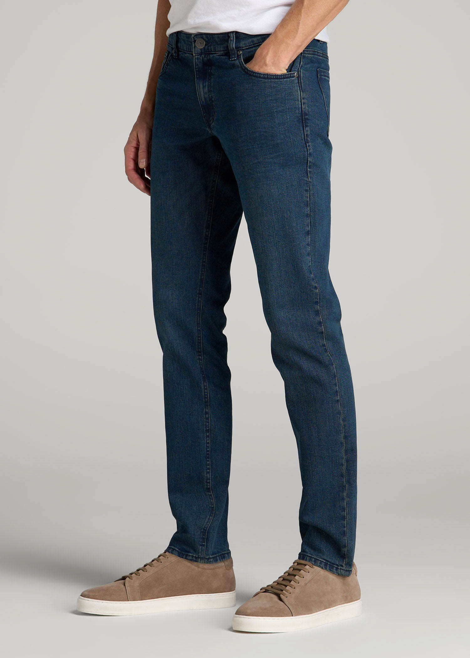 American Tall Sale | Carman TAPERED Jeans for Tall Men in Coastal Blue