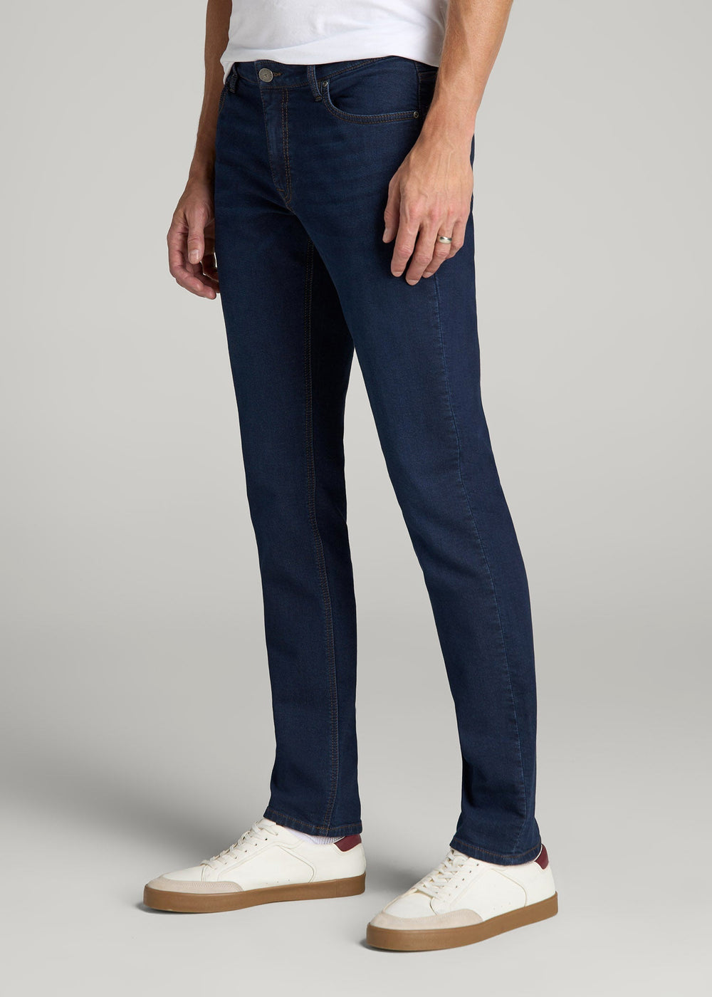 American Tall For Sale | Carman TAPERED Fleeced Jeans for Tall Men in Rockies Blue
